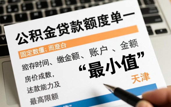 天津公积金贷款额度怎么算