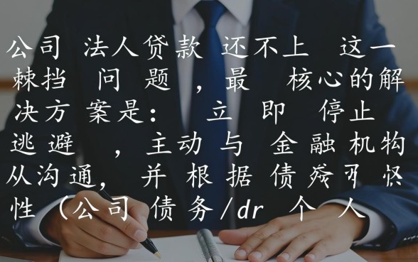 公司法人贷款还不上怎么办