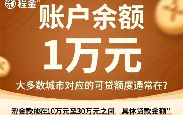 公积金余额1万能贷款多少
