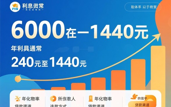 贷款6000一年利息多少