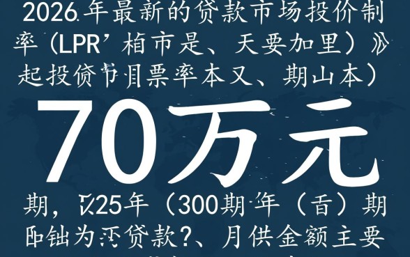 70万贷款25年月供多少
