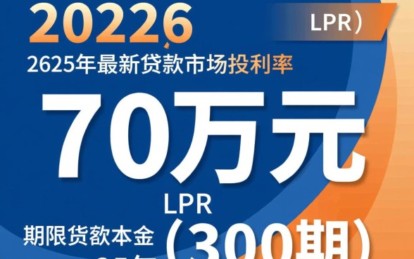 70万贷款25年月供多少