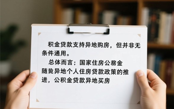 公积金贷款异地买房可以吗