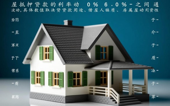 房屋抵押贷款的利率是多少