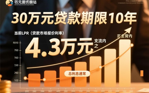 30万贷款10年利息多少