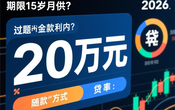 贷款20万15年月供多少,等额本息怎么算? 贷款20万15年月供多少