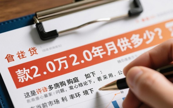 贷款20万20年月供多少