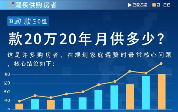 贷款20万20年月供多少