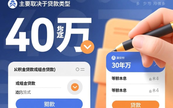 贷款40万30年月供多少