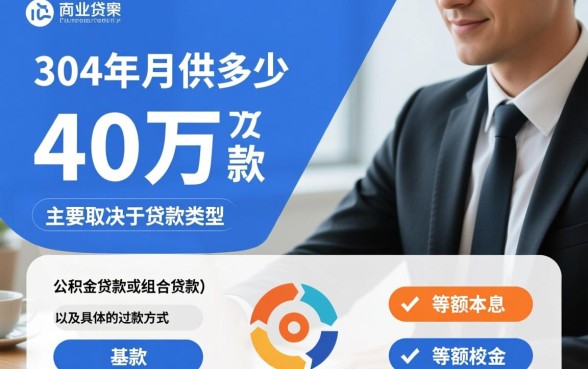 贷款40万30年月供多少