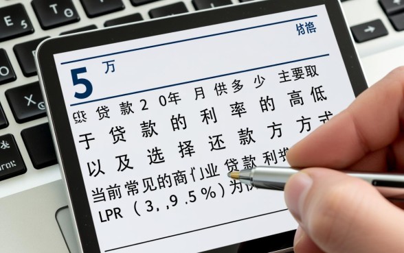 50万贷款20年月供多少