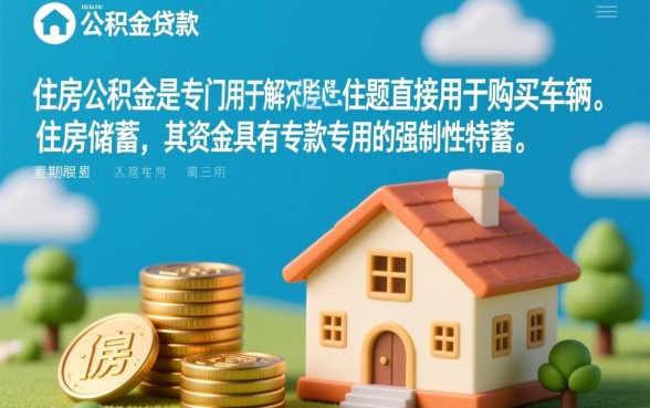 住房公积金可以贷款买车吗