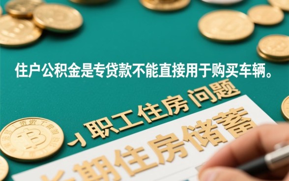 住房公积金可以贷款买车吗