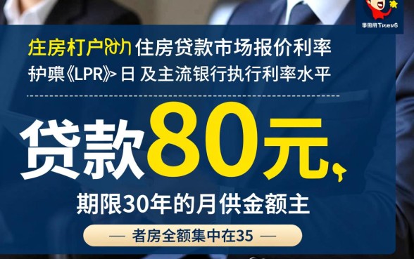 贷款80万30年月供多少