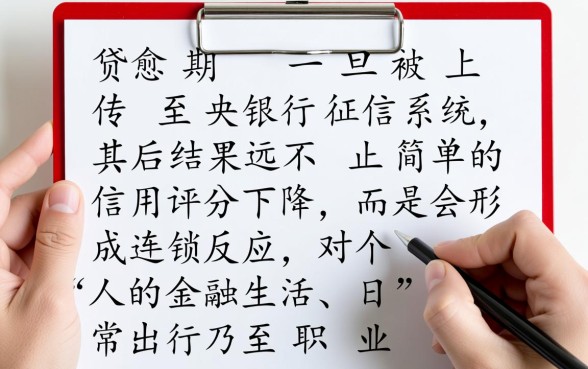 网贷逾期上征信有什么后果