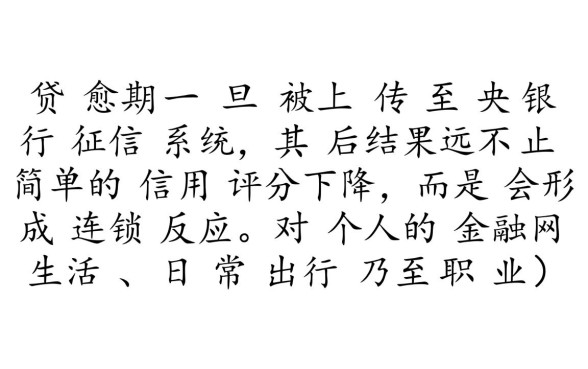 网贷逾期上征信有什么后果