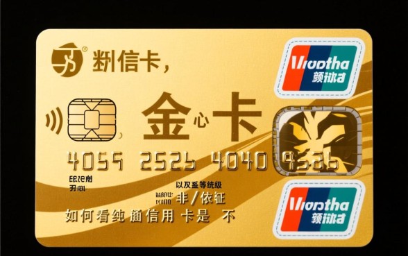 如何看信用卡是不是金卡