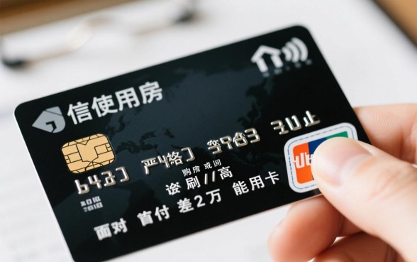 首付差2万能刷信用卡吗