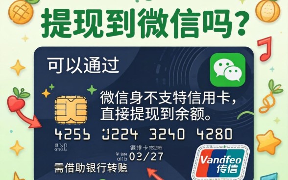 信用卡可以提现到微信吗