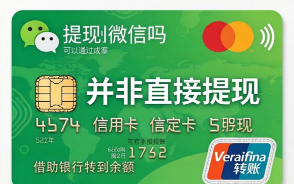 信用卡可以提现到微信吗