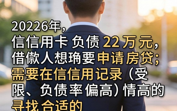 信用卡负债22万能办房贷吗