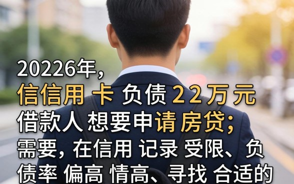 信用卡负债22万能办房贷吗