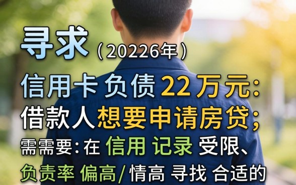 信用卡负债22万能办房贷吗