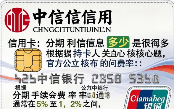 中信信用卡分期利息怎么算