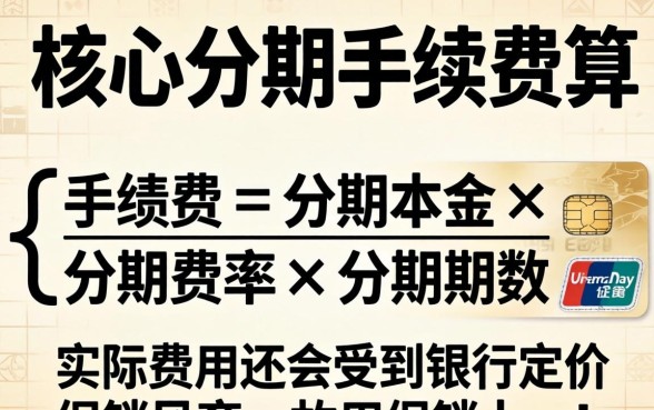 信用卡分期手续费怎么算